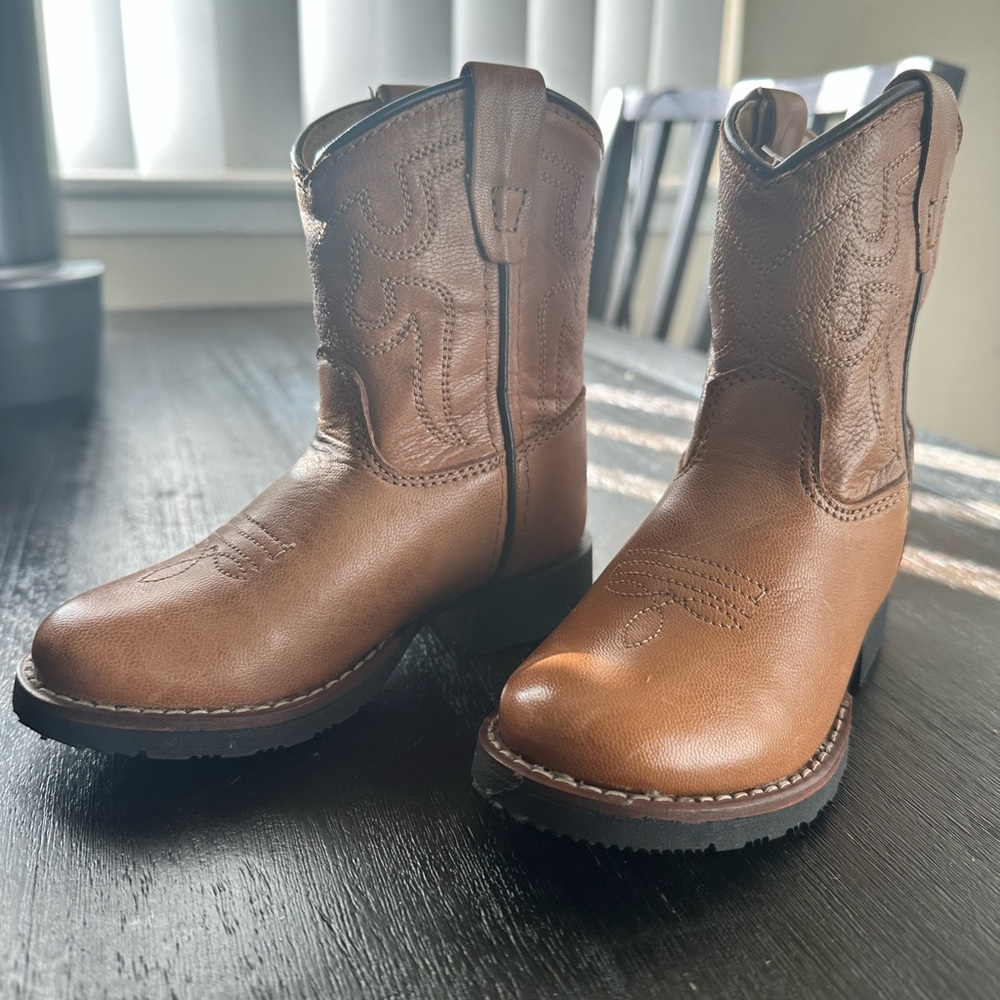 Brown Leather Cowboy Boots